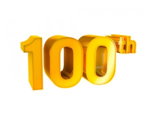 Sign:100th